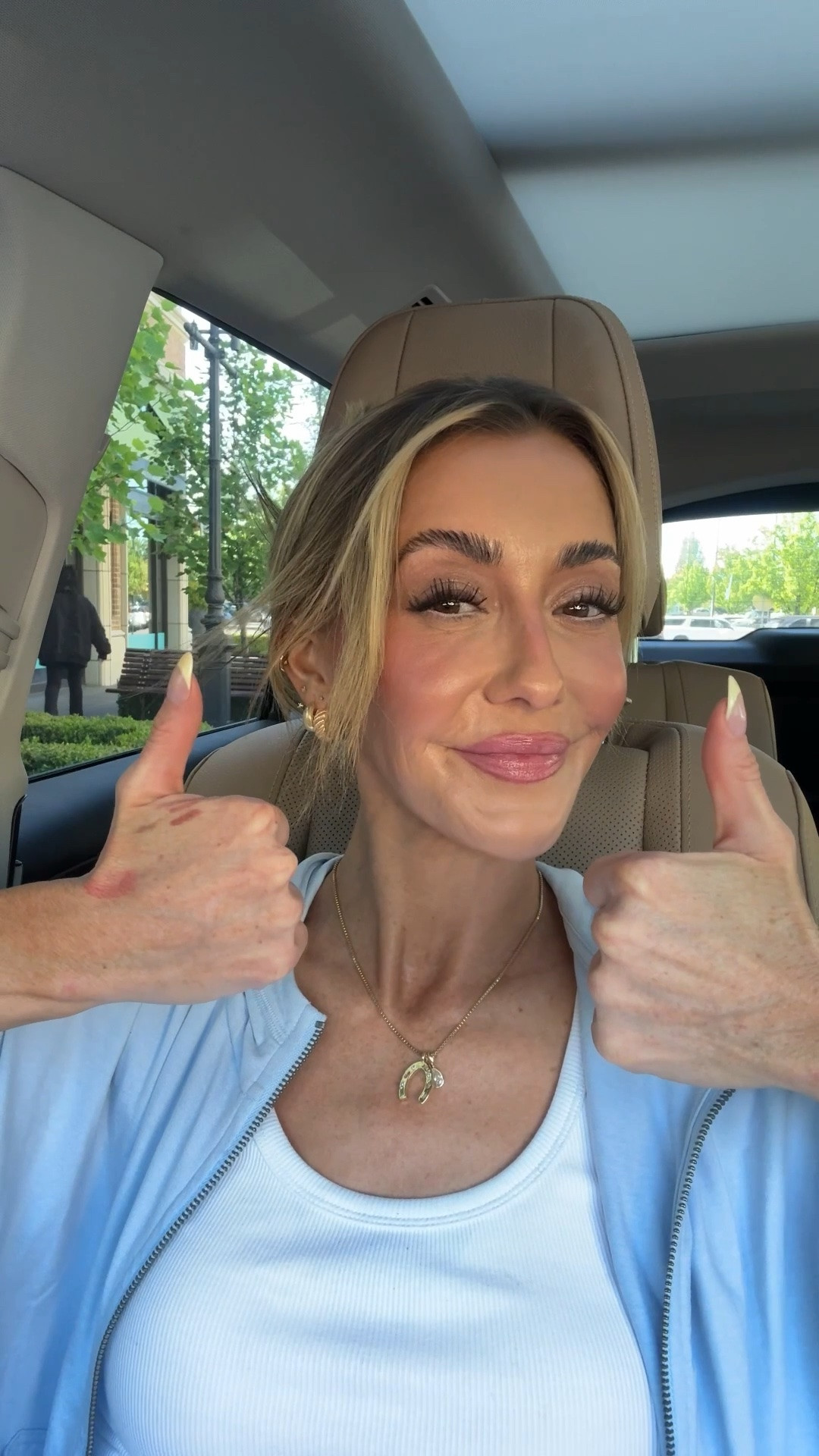 Trying on new makeup in my favorite place: my car! 💙 Jury is still out on that Ilia skin tint but I looooove the Ilia milk moisturizer, the makeup by Mario bronzing serum, and everything I used from Merit Beauty!

#LTKBeauty #LTKgrwm #LTKmomlife