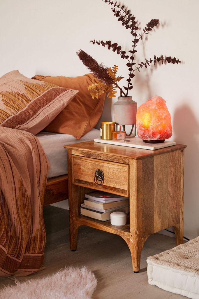 Andrea Carved Nightstand | Urban Outfitters (US and RoW)