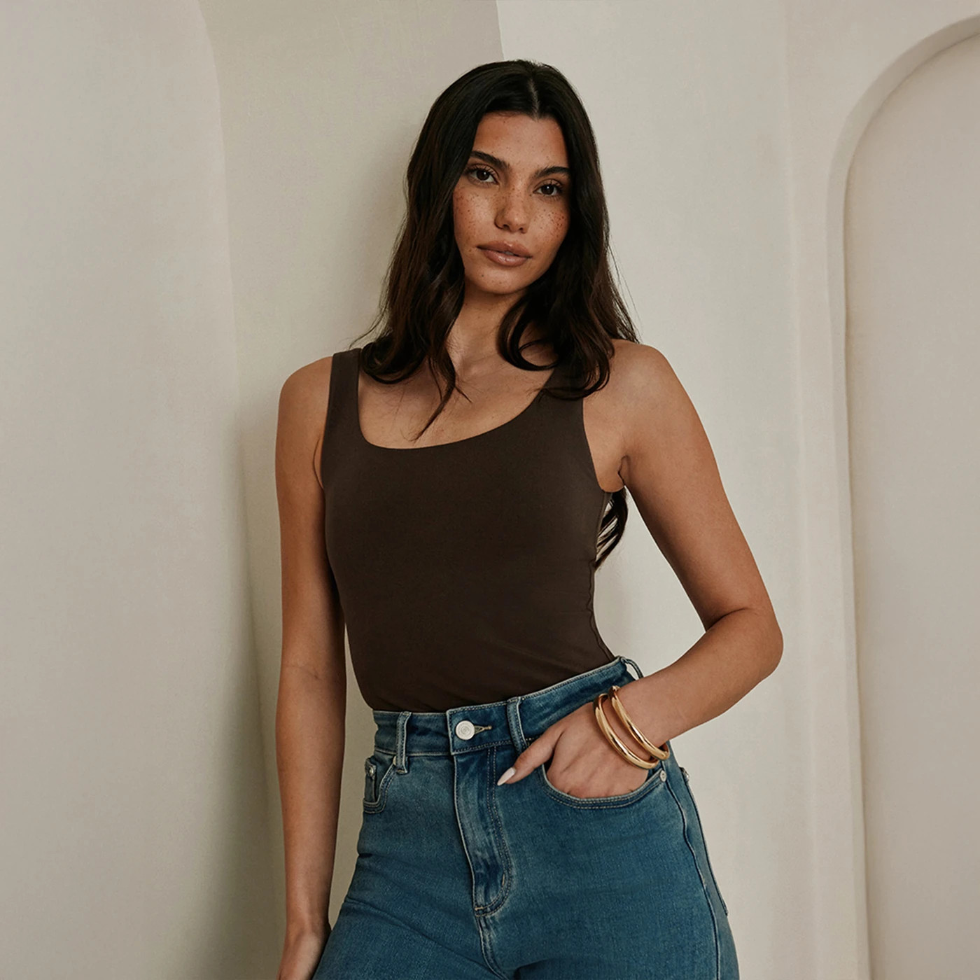 Lightweight Everyday Tank Top - Espresso Brown | LOVALL