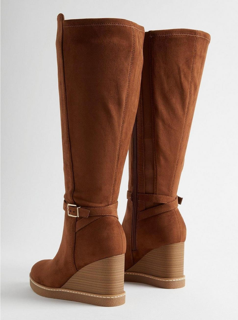 Buckle Wedge Knee Boot (WW) | Torrid (US & Canada)