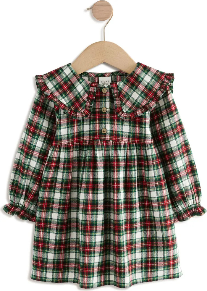 Kids' Check Collared Cotton Dress | Nordstrom