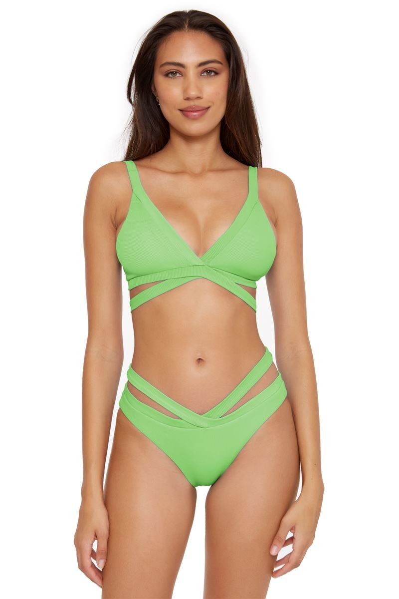 Kiara Ribbed Triangle Bikini Top | Everything But Water