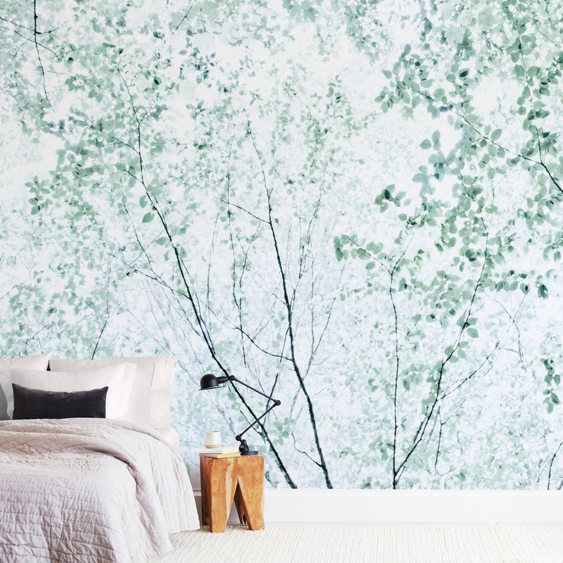 "Batik Forest" - Non-custom Wall Murals by Karen Kaul. | Minted