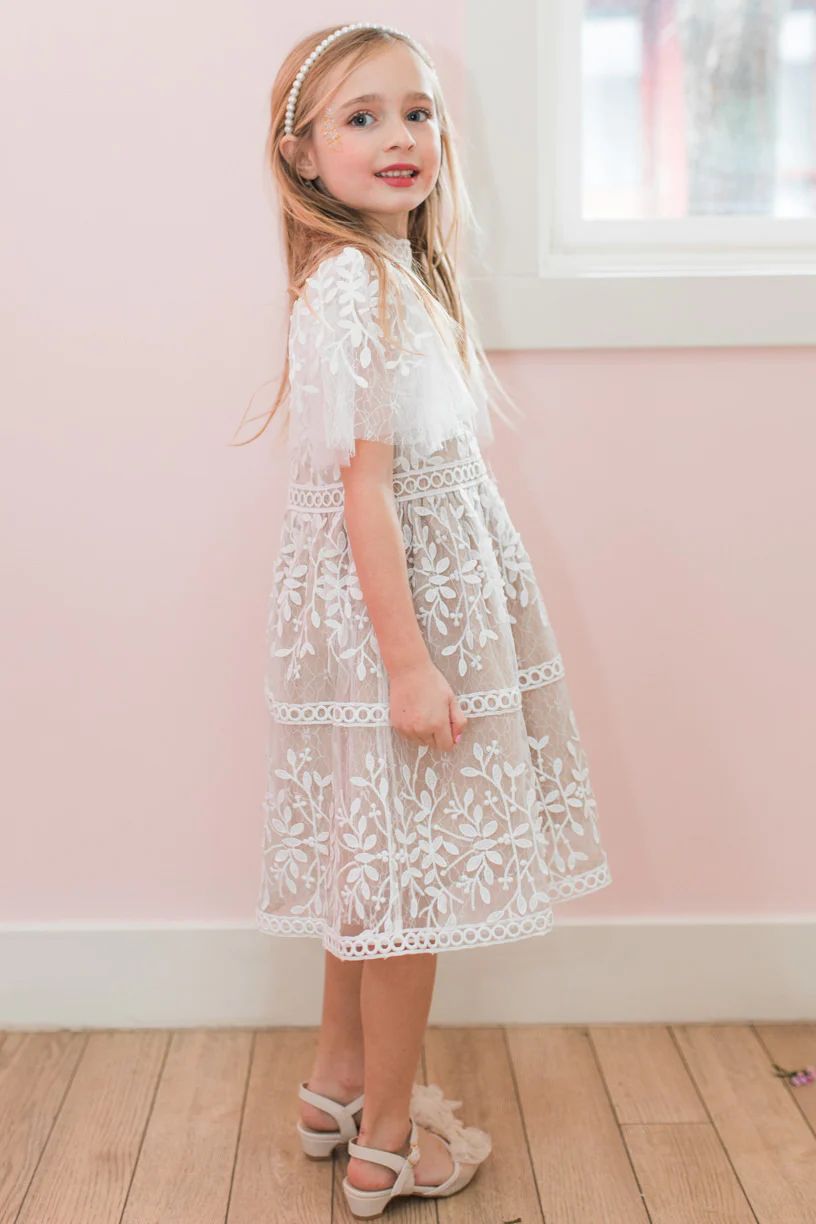 Mini Sicily Dress with Flutter Sleeves | Ivy City Co