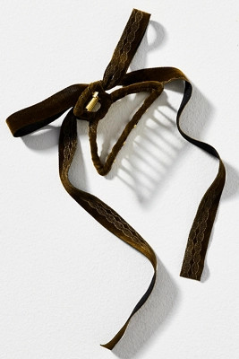 Velvet Bow Hair Claw Clip | Anthropologie (US)