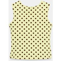 Zara - Polka Dot T-Shirt - Yellow - L - Woman | Zara US