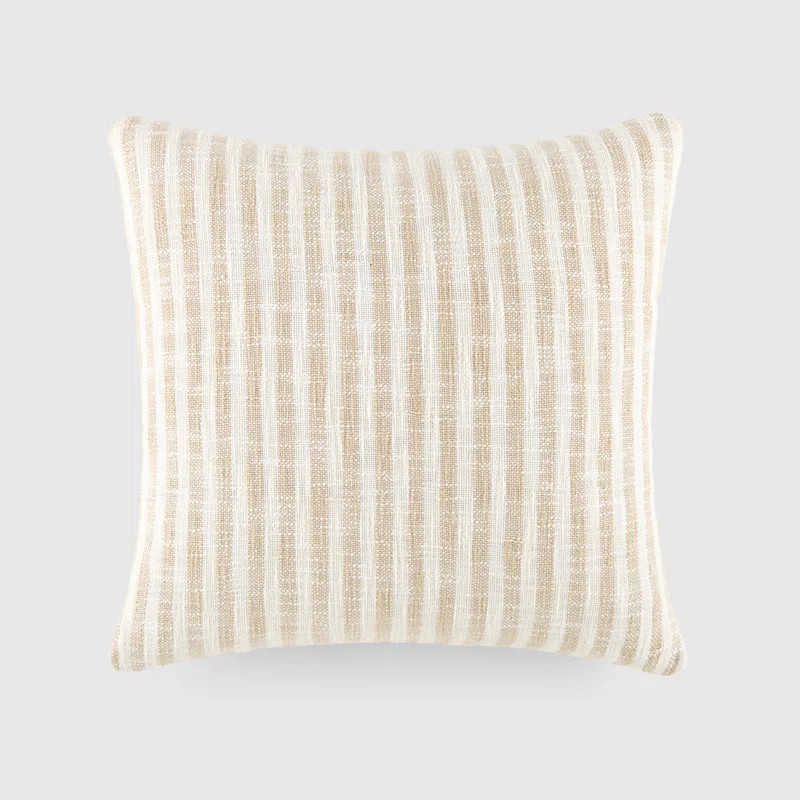 Yarn Dyed Cotton Throw Pillow in Bengal Stripe | Wayfair North America