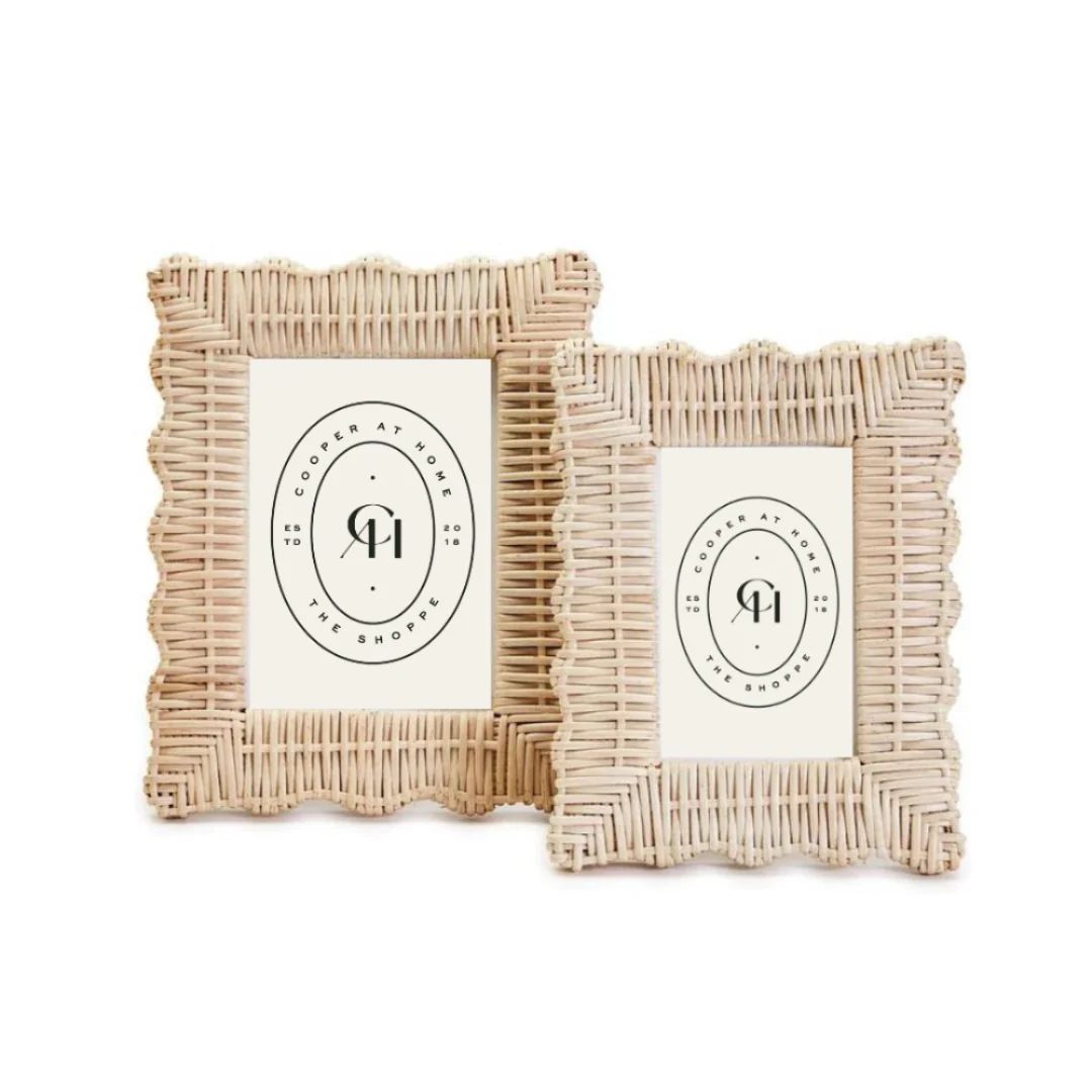 RATTAN PHOTO FRAMES (SET OF 2) | Cooper at Home