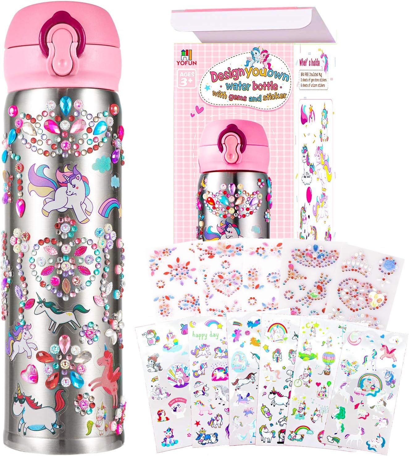 Create Your Own Water Bottle 20oz For Ages 4+ | Amazon (US)