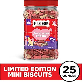 Milk-Bone Sweetheart Snacks Mini’s Dog Treats, 25 Ounce (Pack of 1) | Amazon (US)