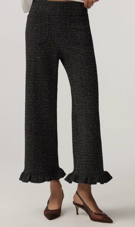 The Colette Crop Tweed Ruffle-Hem Pants by Maeve 

 #LTKHoliday #LTKStyleTip #LTKWorkwear
