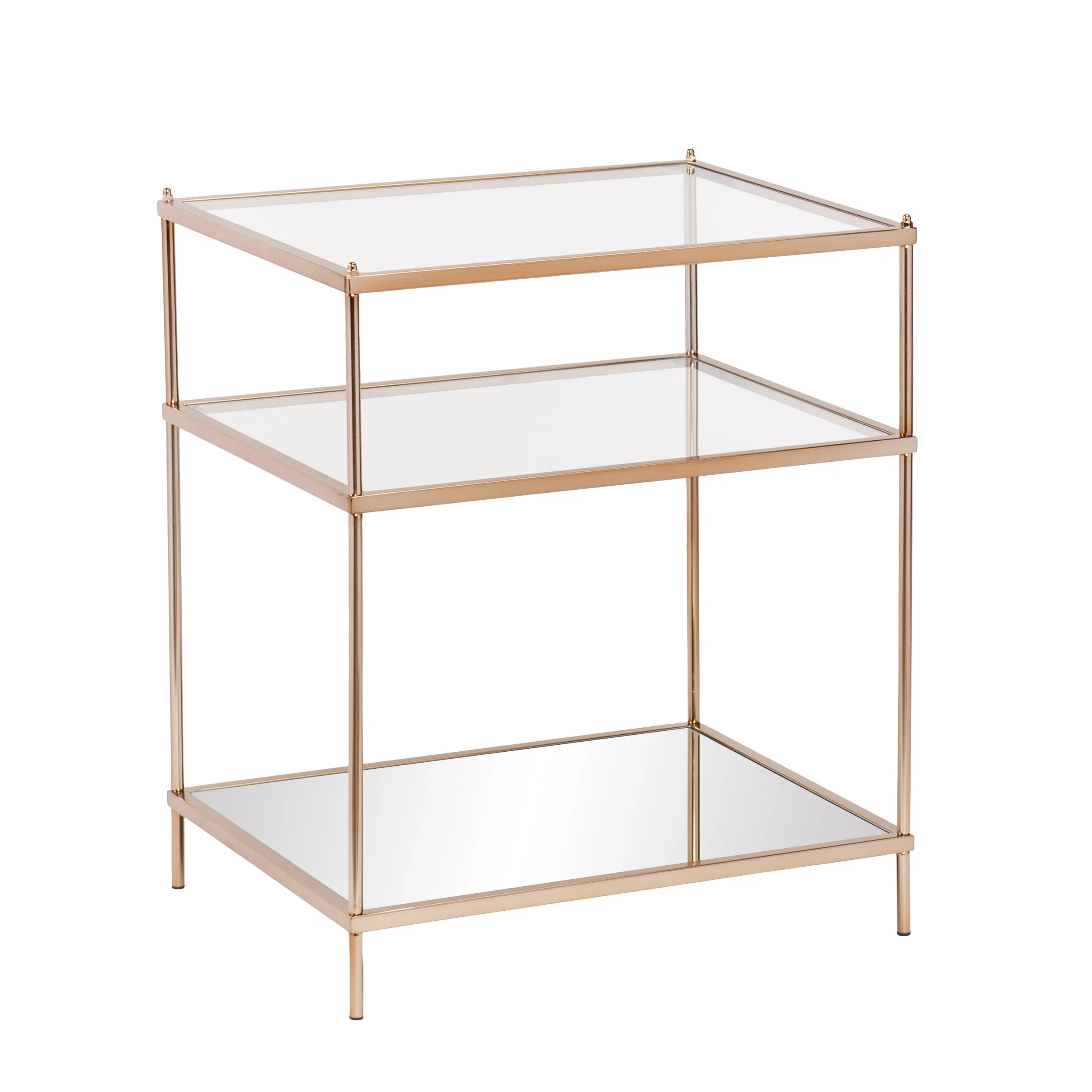 Wade Logan® Gosport 26.75'' Tall Glass End Table & Reviews | Wayfair | Wayfair North America