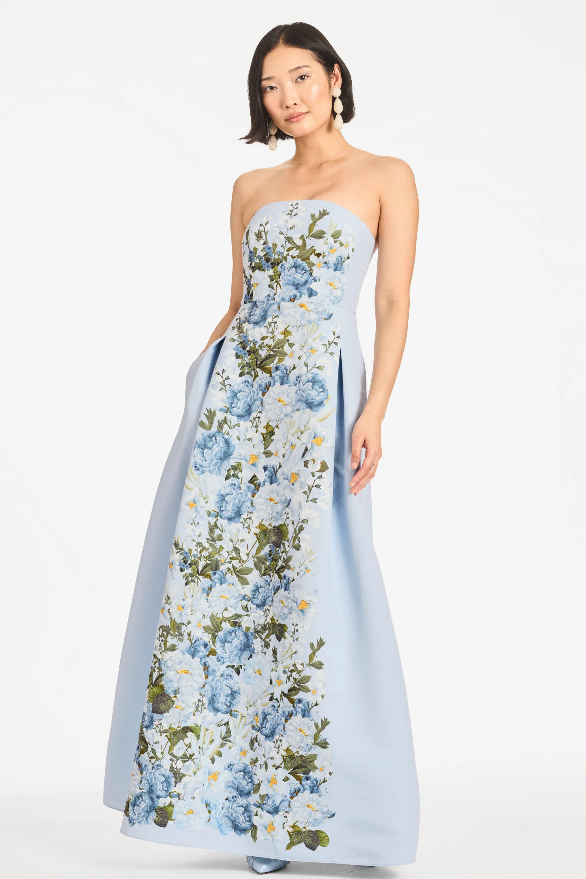 LARISA GOWN - SKY BLUE CASCADE | Sachin and Babi