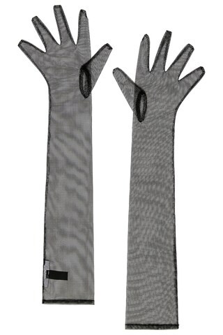 The Bar Tulle Gloves in Black from Revolve.com | Revolve Clothing (Global)