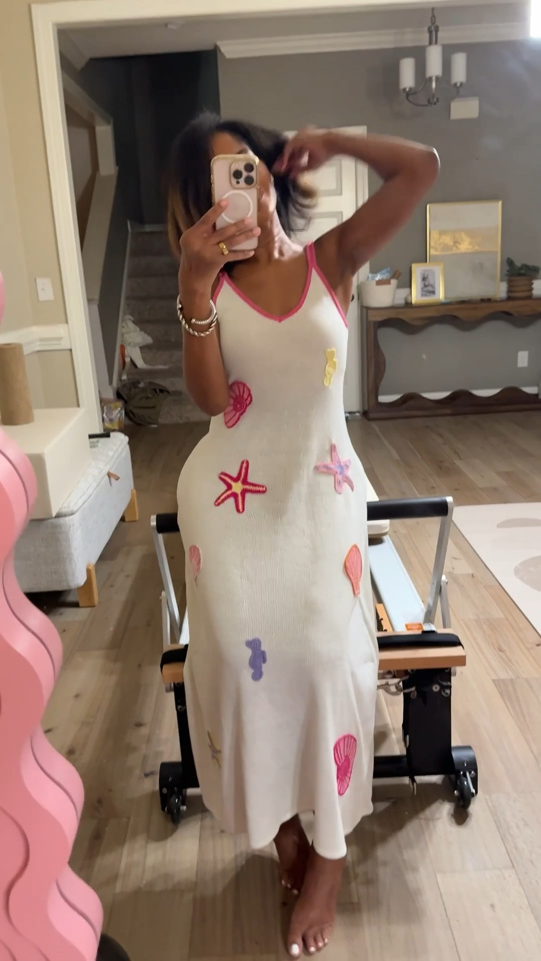 My beautiful birthday dress my daughter got me 🩷💫🐚☀️🏝️

#LTKgrwm #LTKmomlife #LTKOver40