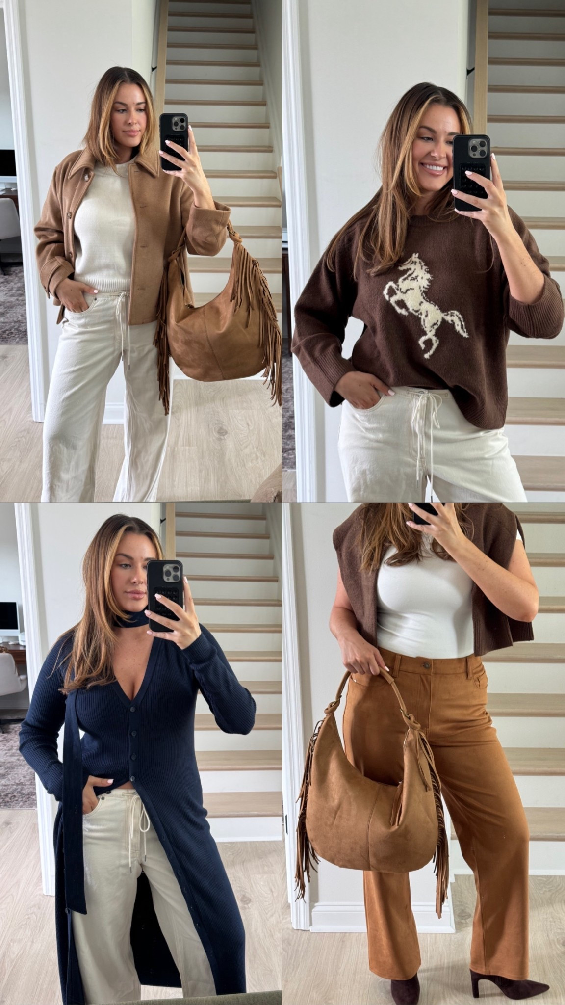 #AbercrombiePartnerAbercrombie new arrivals + LTK Fall Sale! Use code “AFLTK” 
Wearing 32 long in both pants & large in all tops. @abercrombie 
Use code AFLTK to get an additional 25% off everything at checkout from 9/26/25-9/29/25 in US/CA. Excludes clearance and gift cards. See details online.

Offer valid in stores and online September 25, 2025 to September 29, 2025 in US/CA. Exclusions apply as indicated. Online price reflects discount.

#LTKFallSale