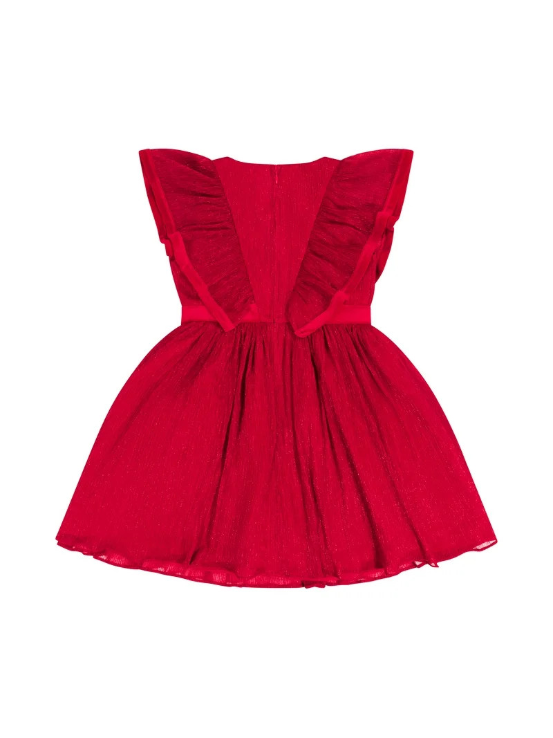 Kensie Girl Metallic Pleated Dress, Sizes 4-16 | Walmart (US)