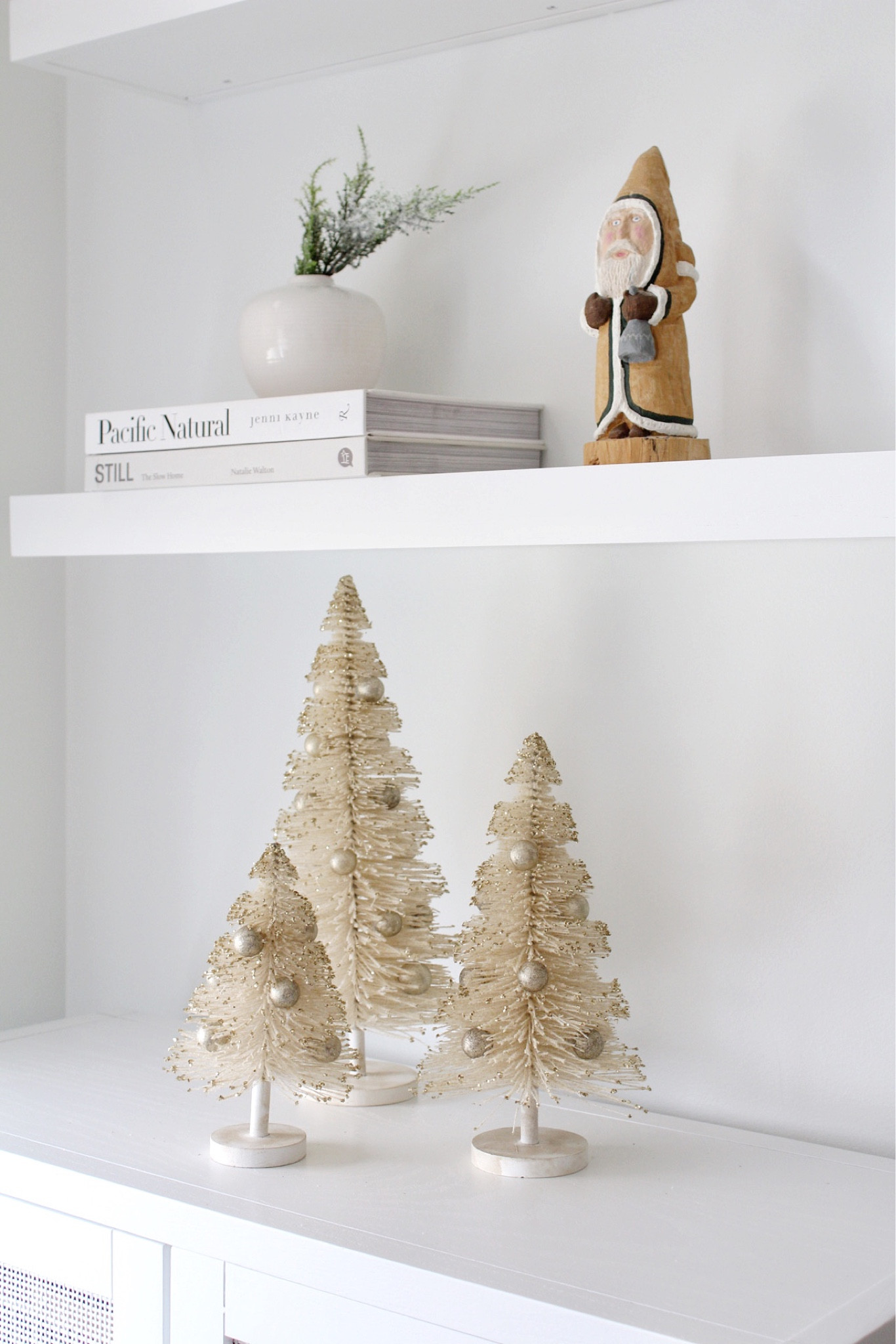Pretty ivory bottle brush tree trio from @cailinicoastal 

#LTKHoliday #LTKhome #LTKSeasonal