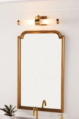 Elise Glass Metal Ribbed Vanity | Anthropologie (US)