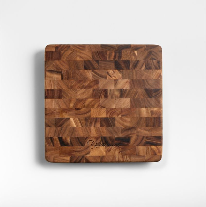 Square End Grain Cutting Board/Serving Board + Reviews | Crate & Barrel | Crate & Barrel