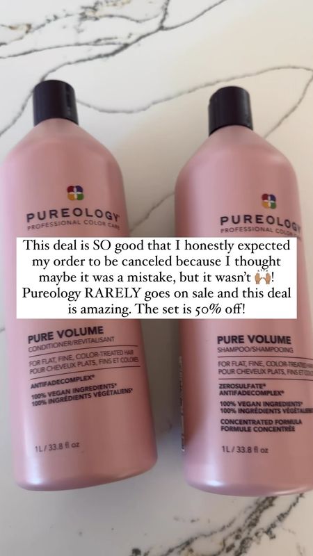 Shalia has been using Pureology shampoo/conditioner for years and I finally tried it a few months ago…I’m hooked! I found the exact set I use on sale for 50% off! I didn’t need anymore but bought another set because I couldn’t pass this deal up!

The Spoiled Home 

#LTKsalealert #LTKmidsize #LTKbeauty