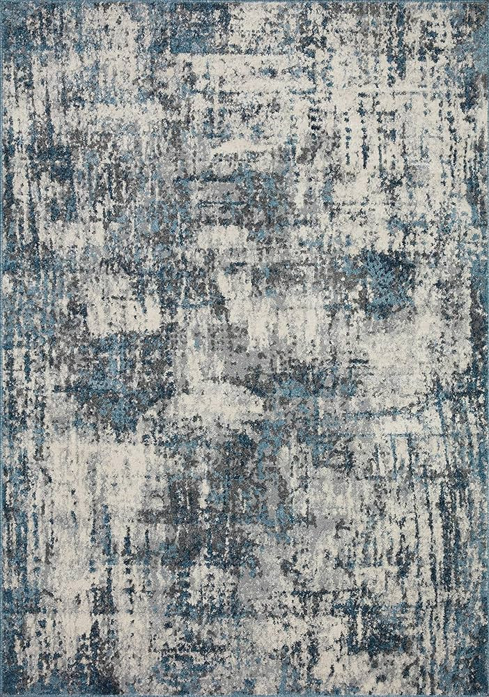 Loloi II Austen Collection AUS-01 Natural/Ocean 5'-3" x 7'-7" Area Rug | Amazon (US)