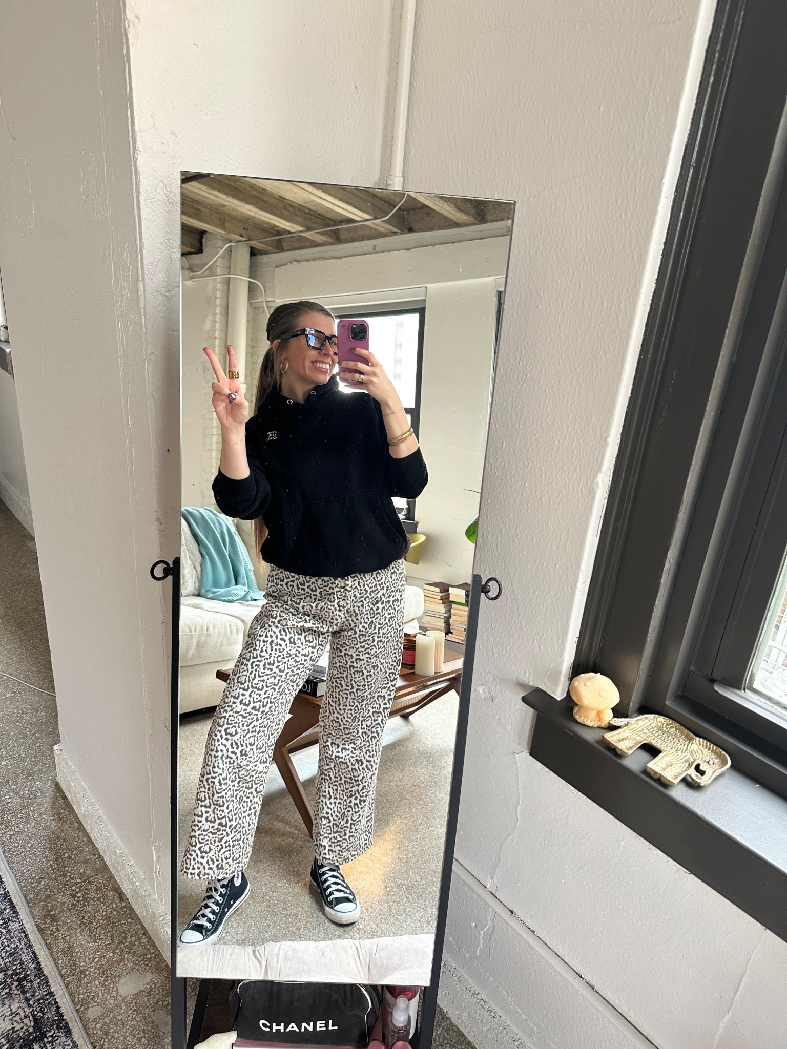 These pants are one of those “random amazon finds, I’m just going to buy them and see if they are anything like the picture” purchases and guess what?!?! I LOVE THEM!! I bought a medium, but could have easily gotten a large as well. Light denim feel!! 

#LTKFindsUnder100 #LTKootd