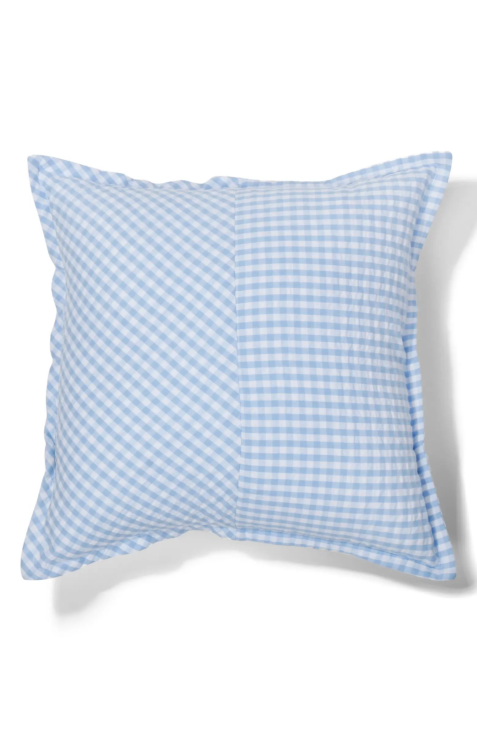 New Friends Colony Home Seersucker Gingham Accent Pillow | Nordstrom | Nordstrom