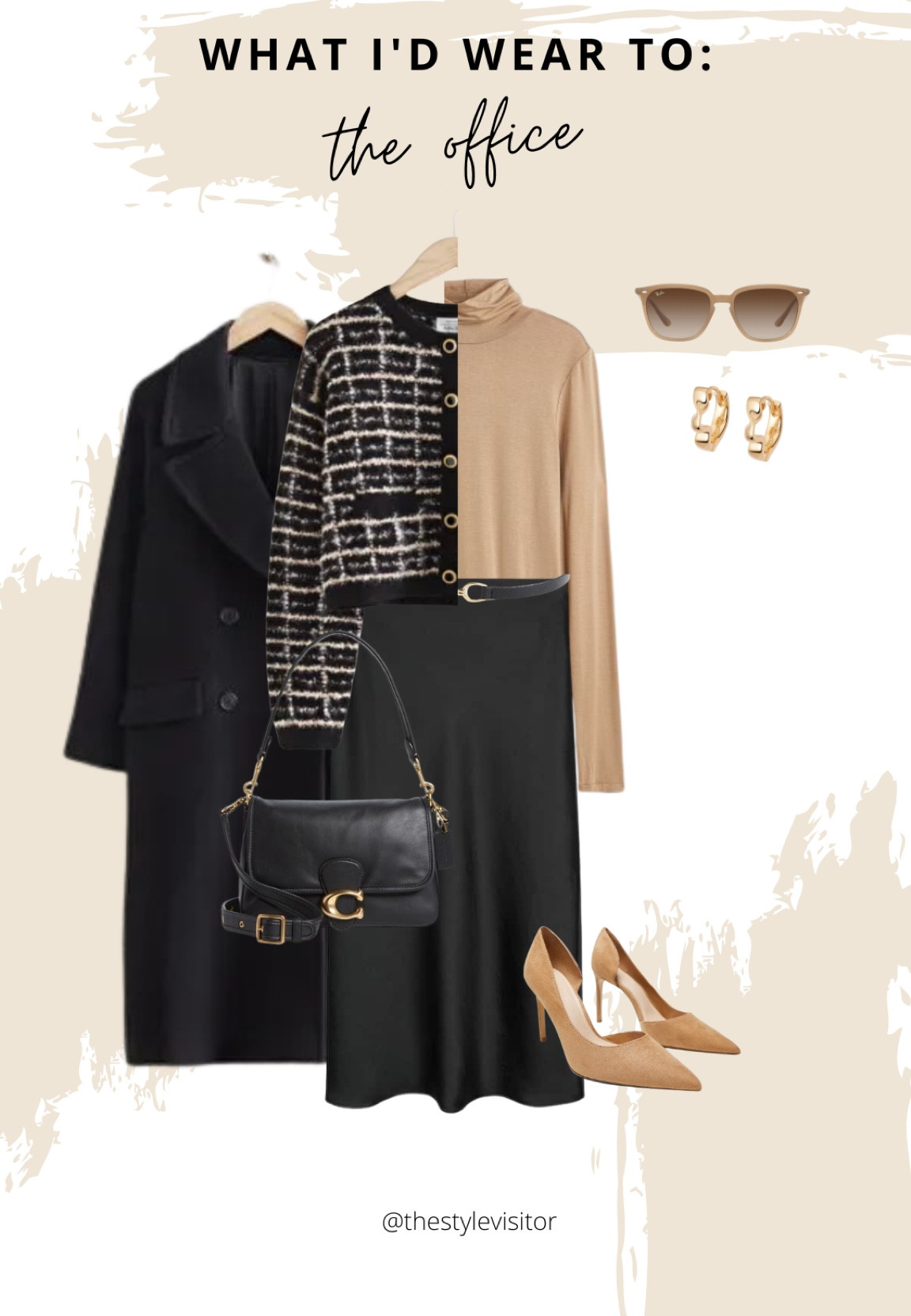 Very feminine and classic workwear look, perhaps a presentation or event. The bag is on a limited time sale. You can switch the pumps for boots and make it a casual chic weekend outfit too. I love the satin skirt, I have it in navy and it’s tts. Top is a steal too. Read the size guide/size reviews to pick the right size.

Leave a 🖤 if you want to see more workoutfits like this

#workoutfit #workwear #tweed #jacket #turtleneck #satin #skirt #peacock #coat #sale #pumps 