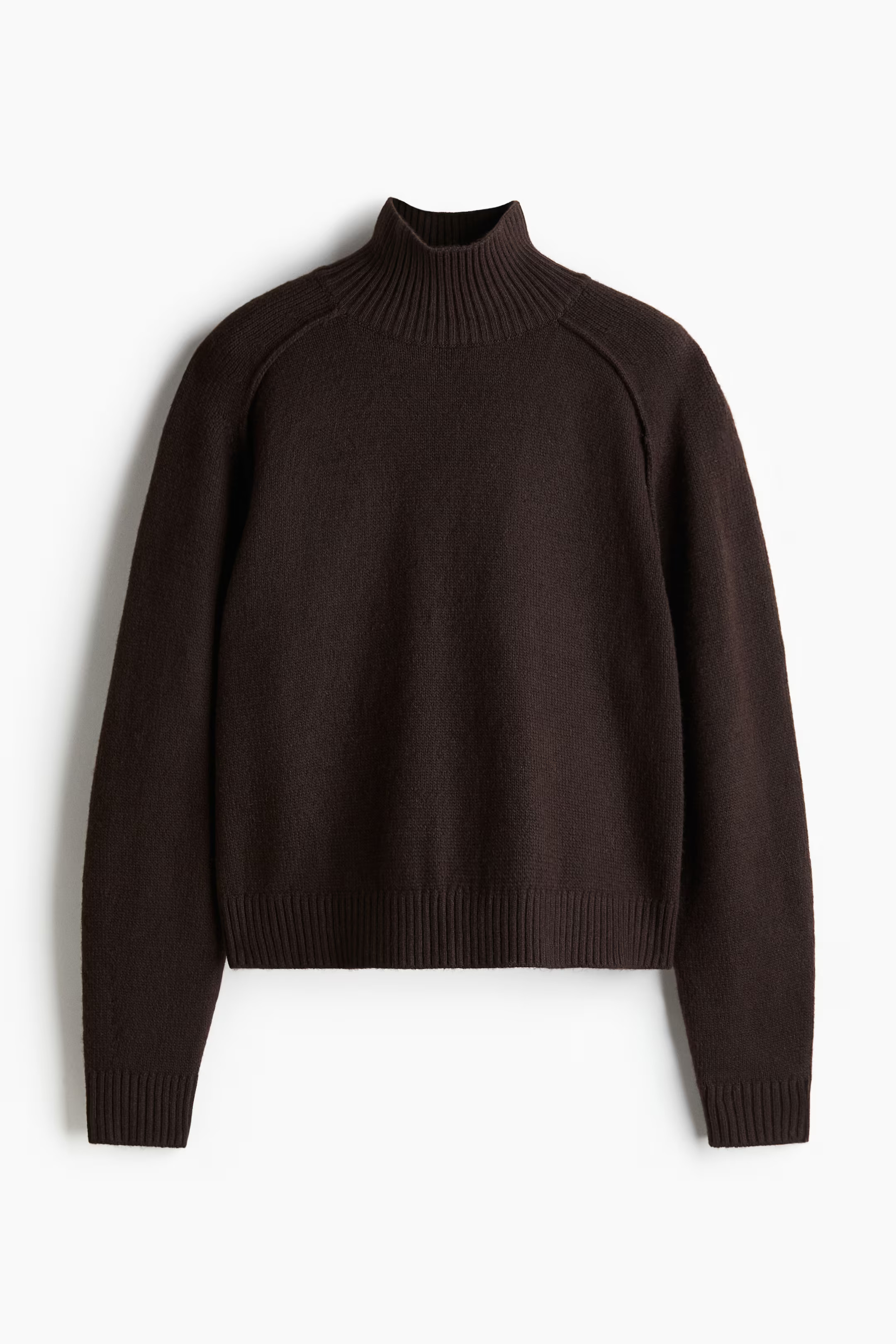 Turtleneck jumper - Dark brown - Ladies | H&M GB | H&M (UK, MY, IN, SG, PH, TW, HK)