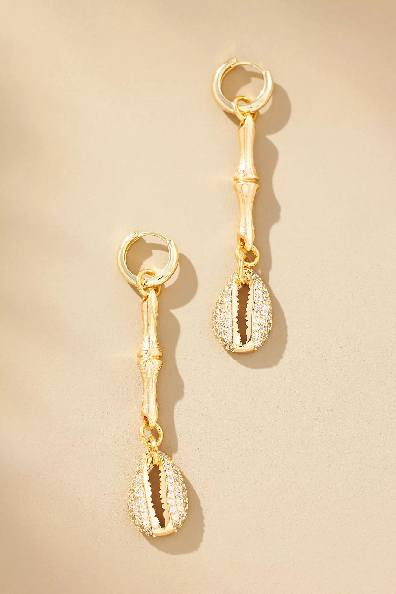 Shell Huggie Drop Earrings | Anthropologie (US)