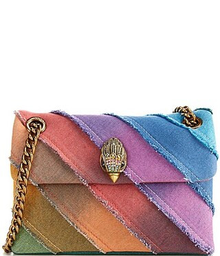 Kurt Geiger London Rainbow Denim Mini Kensington Crossbody Bag - Multi | Dillard's