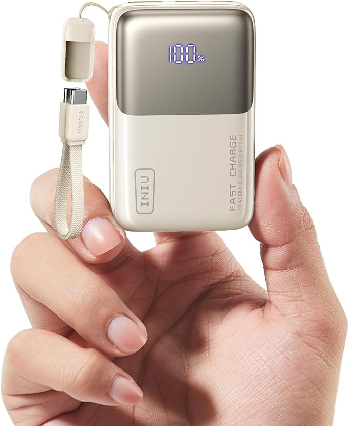 INIU Pocket Size Portable Charger, Ultra Small 10000mAh 45W PD Power Bank, Fast Charging Battery ... | Amazon (US)