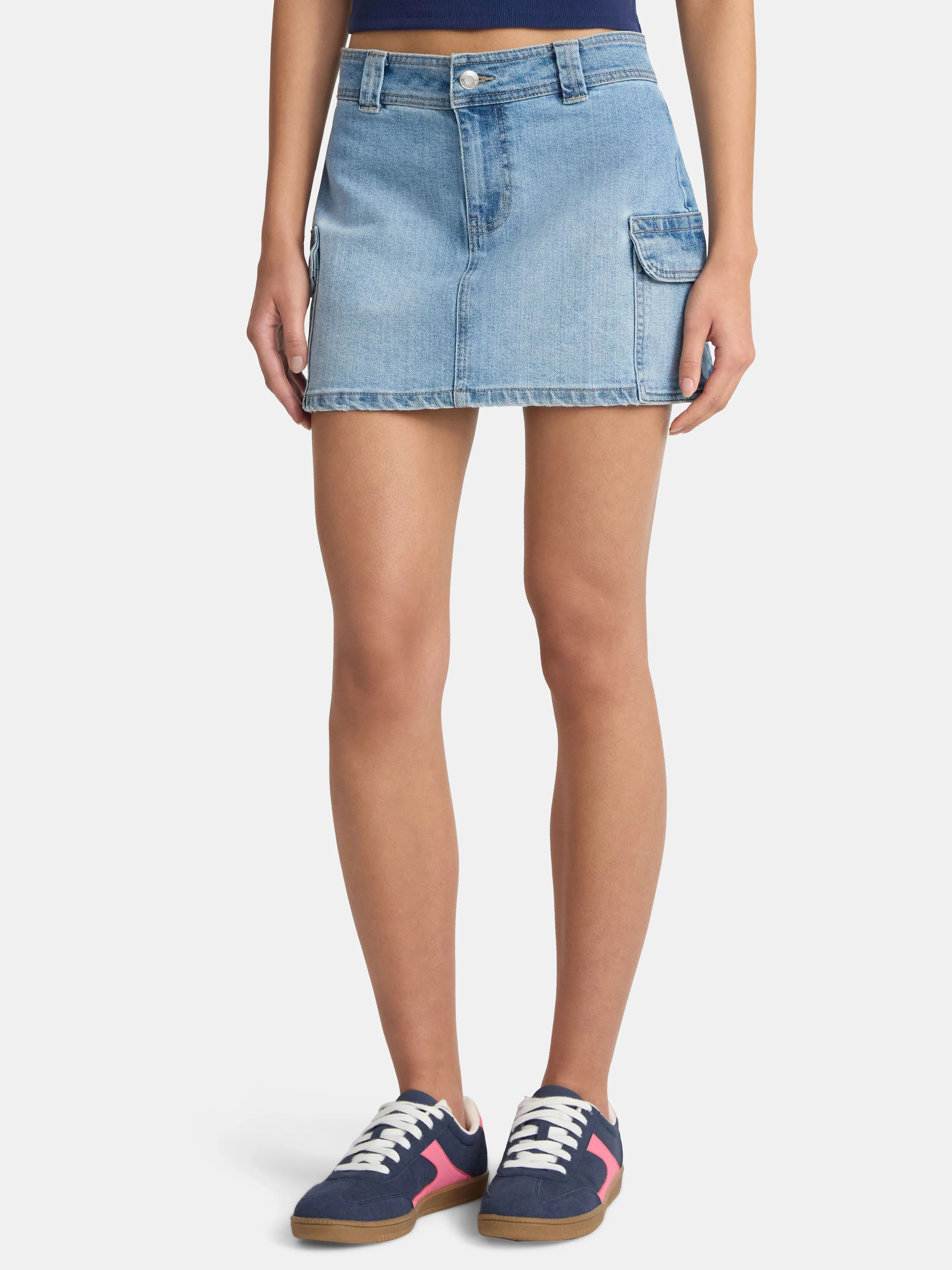 No Boundaries Cargo Mini Skirt, Women's - Walmart.com | Walmart (US)