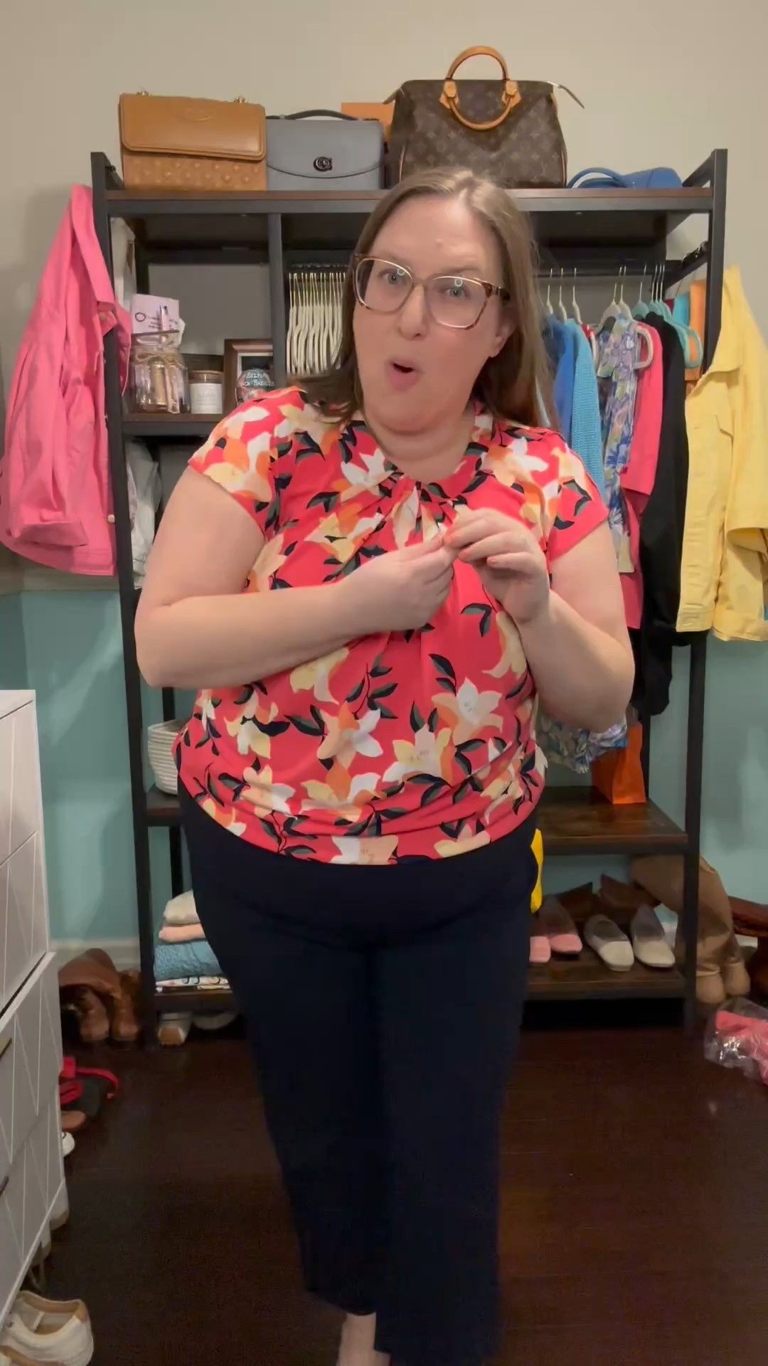 It’s truly a game changer knowing your colors, body shape & style!

Top is linked, but this color is unavailable. I’m wearing xxl. 

Pants are navy, but darker than spring navy. I wear a size 3. 

I size up half in Rothy’s. 

Jacket is Talbots. I wear size 1xpp. The color is no longer available, but is a perfect match for House of Colour’s tangerine  

#LTKPetite #LTKPlusSize #LTKOver40