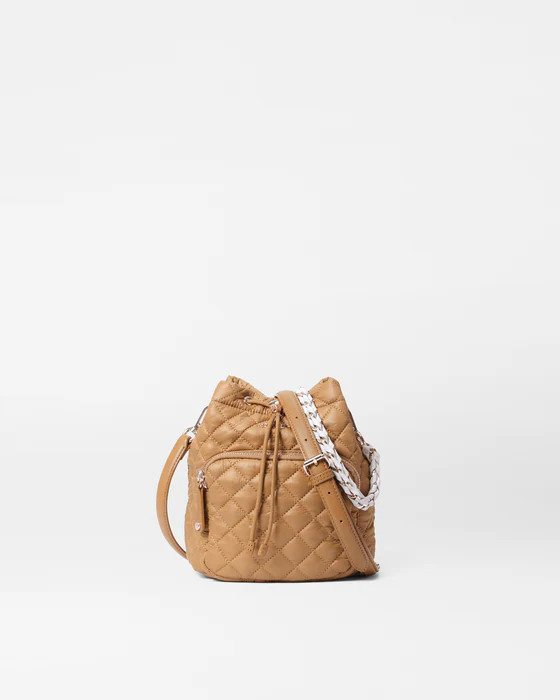 Caramel Crosby Drawstring Bucket Bag | MZ Wallace