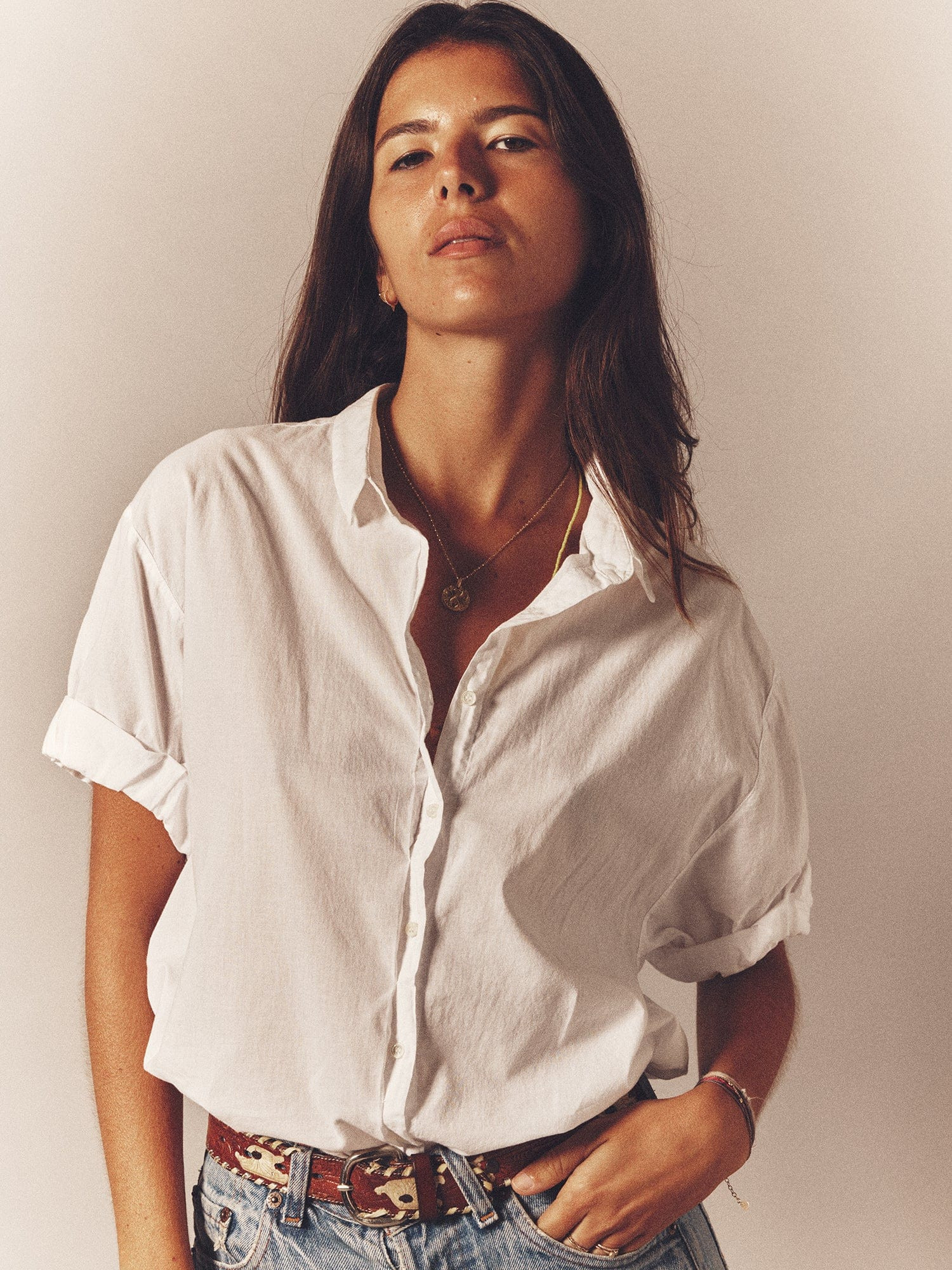 White Channing Shirt | Xirena