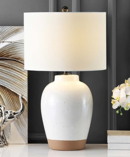 SAFAVIEH Speckled Ivory & Clay Portcia Table Lamp | Zulily