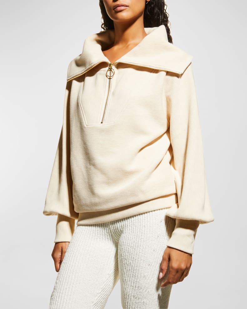 Varley Vine Oversized 1/2-Zip Pullover Sweatshirt | Neiman Marcus