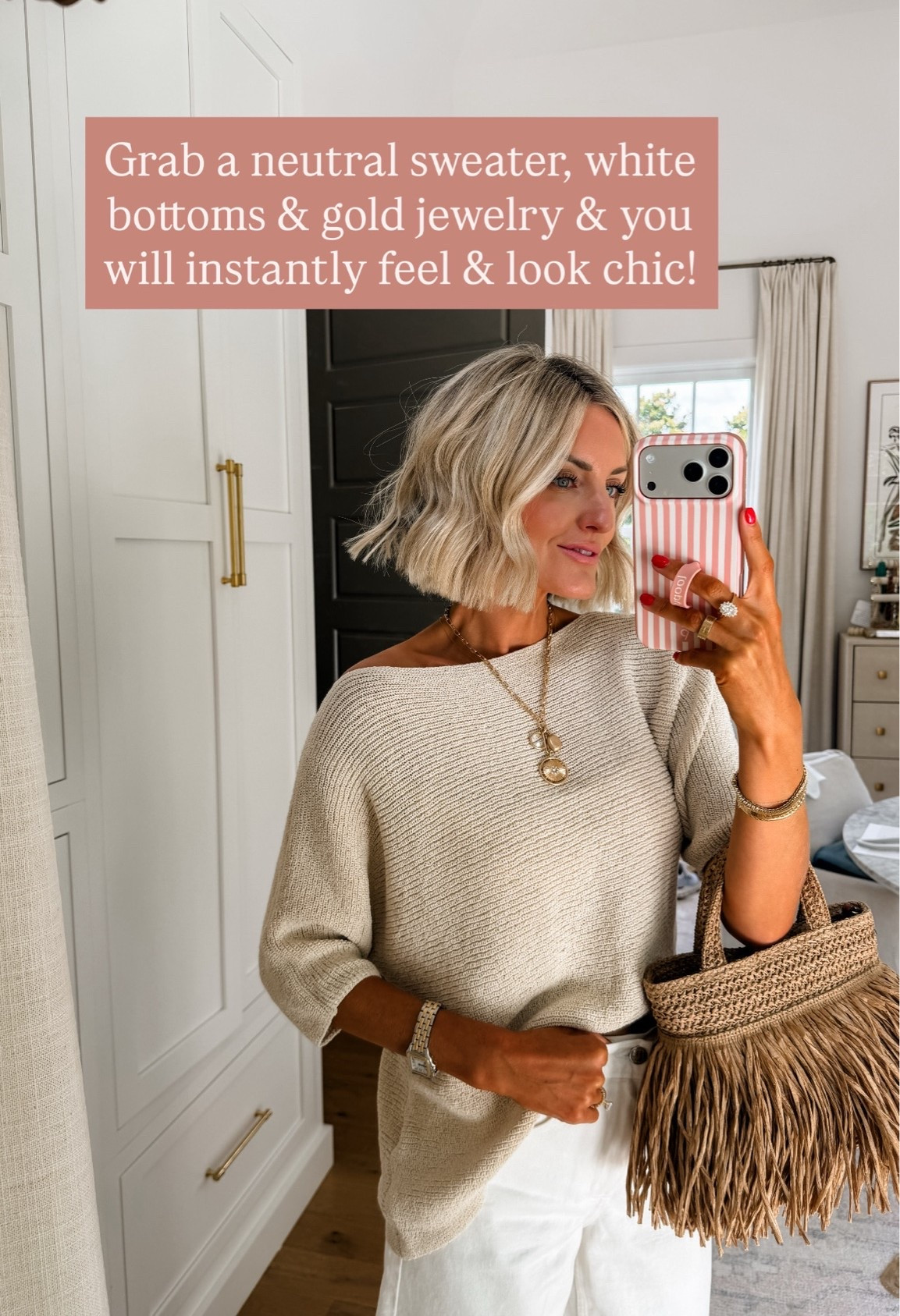 Love the shape of this top! So many ways you could style it this season! Wearing S/4. Loverly Grey, Zara, Target find, white barrel jeans, white barrel denim

#LTKootd #LTKSeasonal