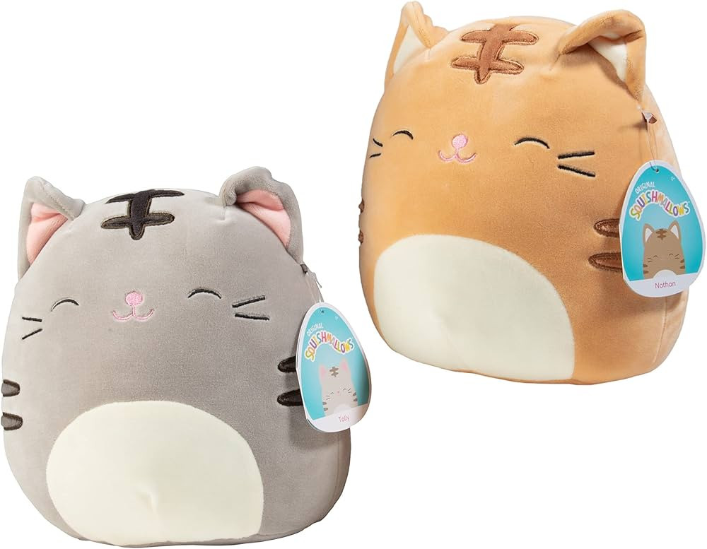 Squishmallow 8" Cat Assorted Single Plush - Receive 1 of 2 Pictured Styles - Cute and Soft Kitty ... | Amazon (US)