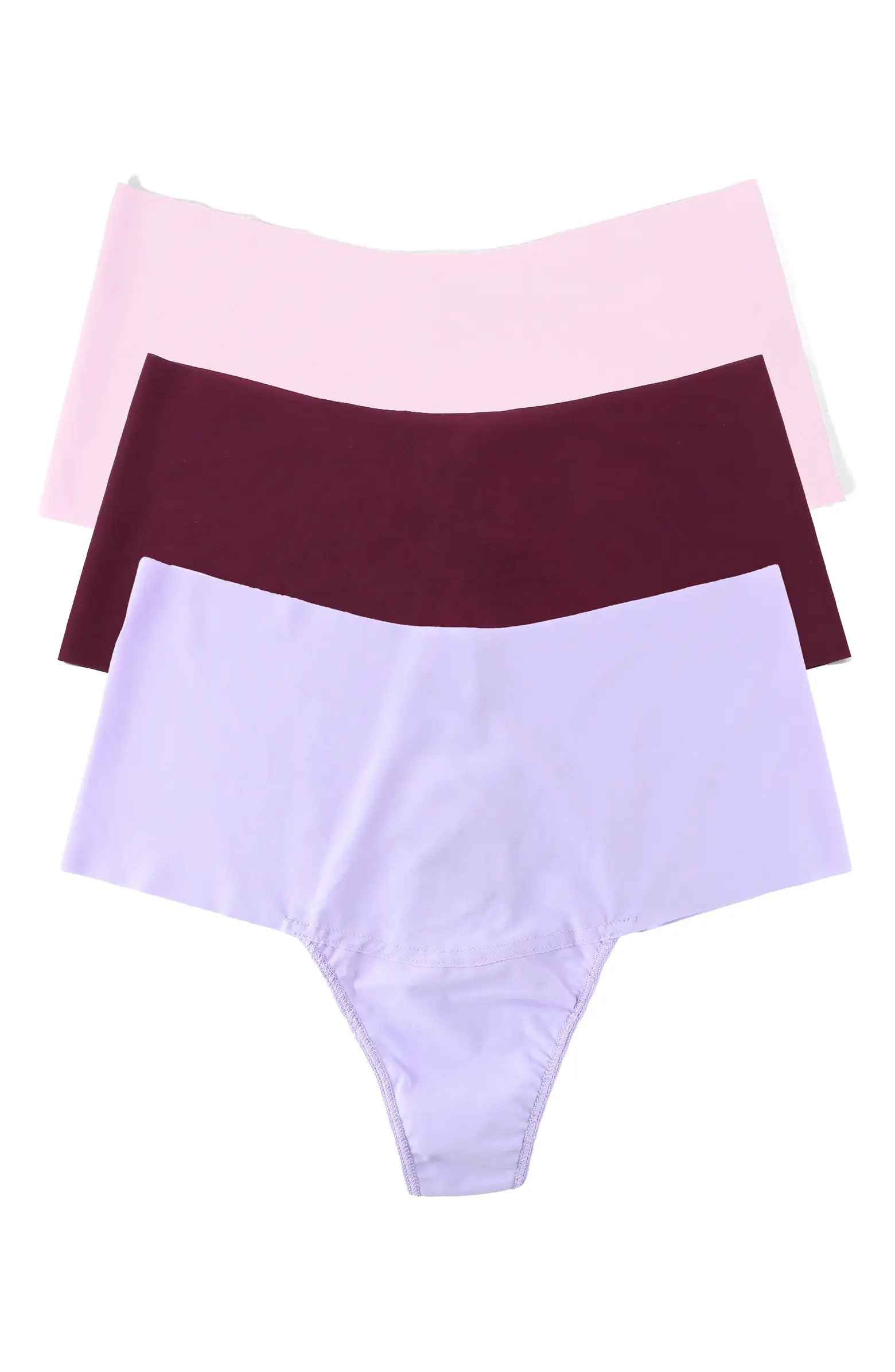 Breathe Assorted 3-Pack High Waist Thongs | Nordstrom