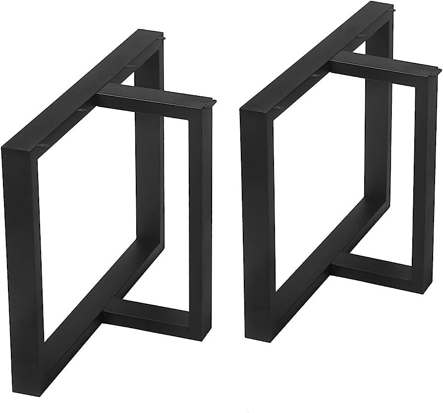 MBQQ Furniture Legs 28”Height 35”Wide Rustic Decory T Shape Table Legs,Heavy Duty Metal Desk ... | Amazon (US)