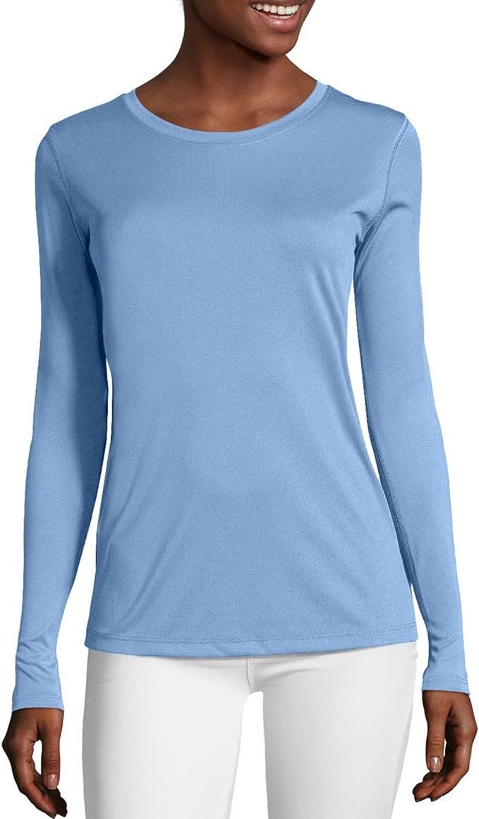 Hanes Women's Sport Cool Dri Performance Long Sleeve T-Shirt | Amazon (US)