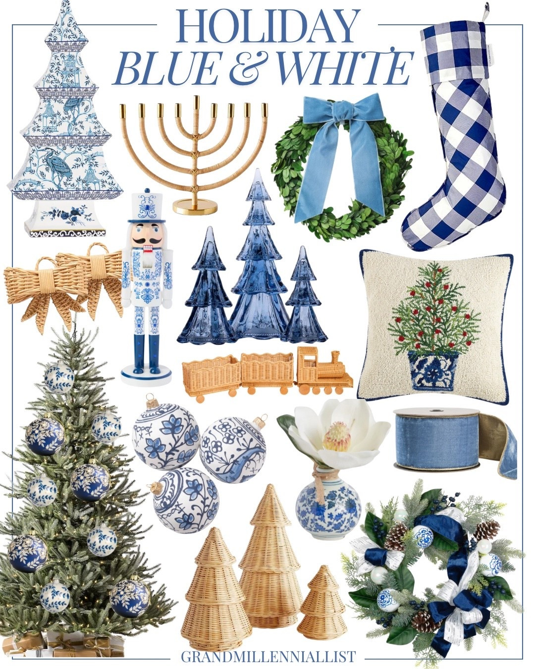 Blue and white Christmas favorites!

#LTKSeasonal #LTKStyleTip #LTKHome