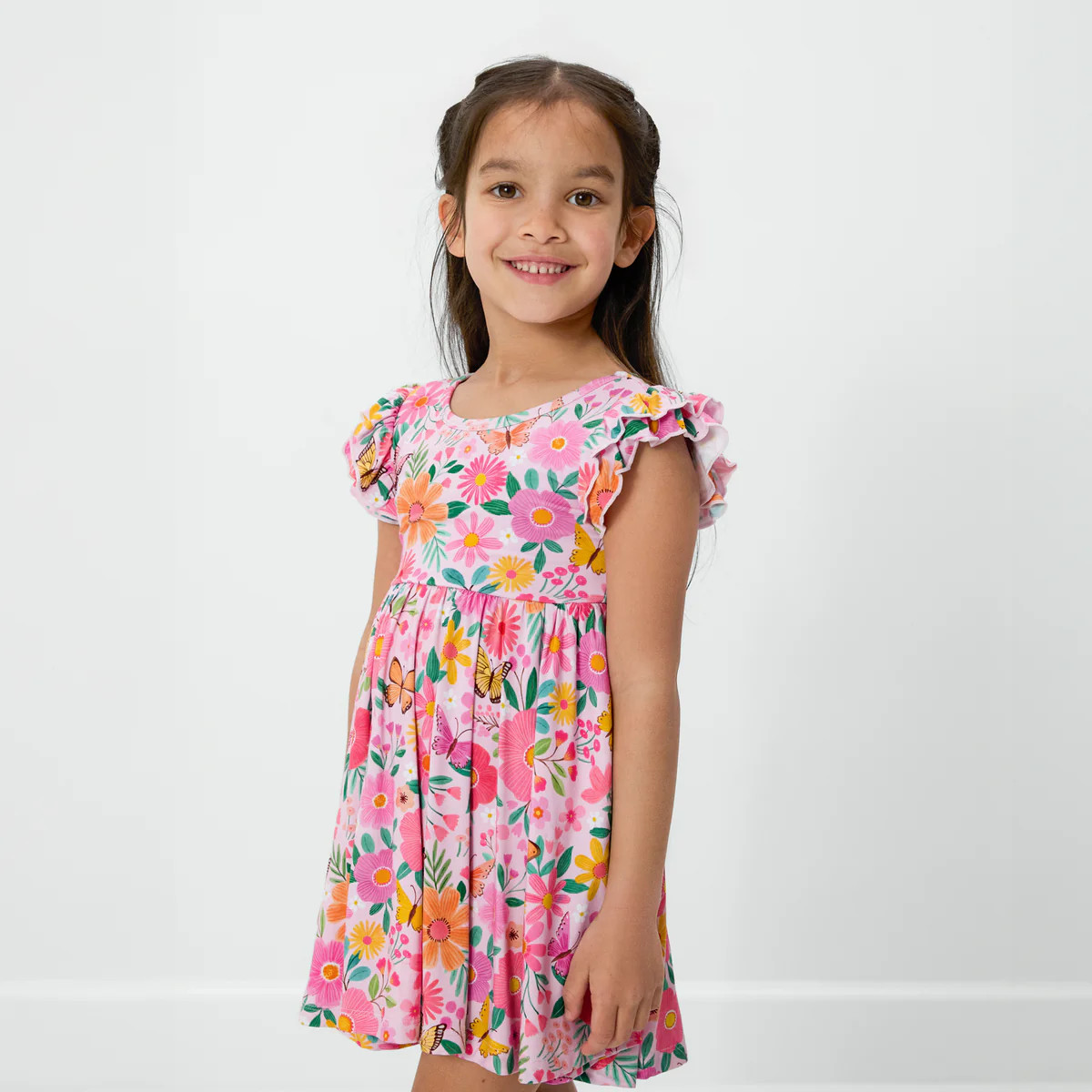 Butterfly Blooms Flutter Twirl Dress | Little Sleepies