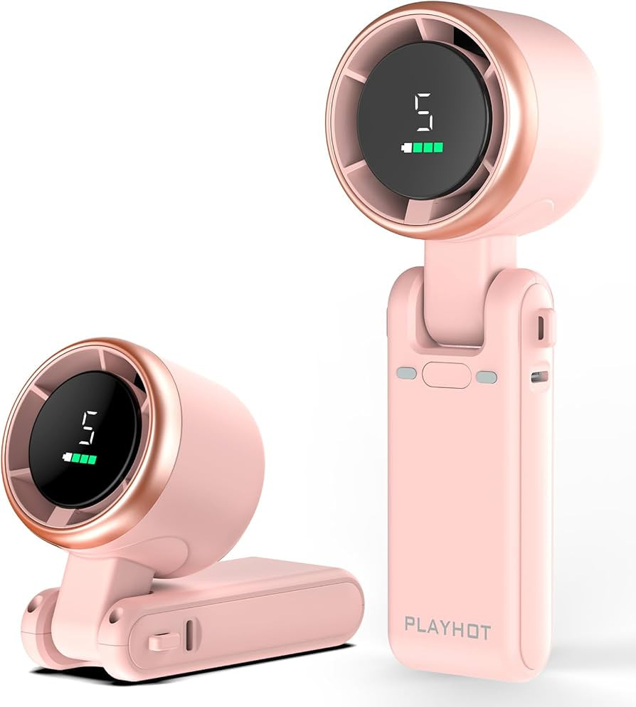 Portable Handheld Turbo Fan, 5-Speed Personal Fans, 5000mAh Rechargeable Fans Up to 12 Hours, Wei... | Amazon (US)