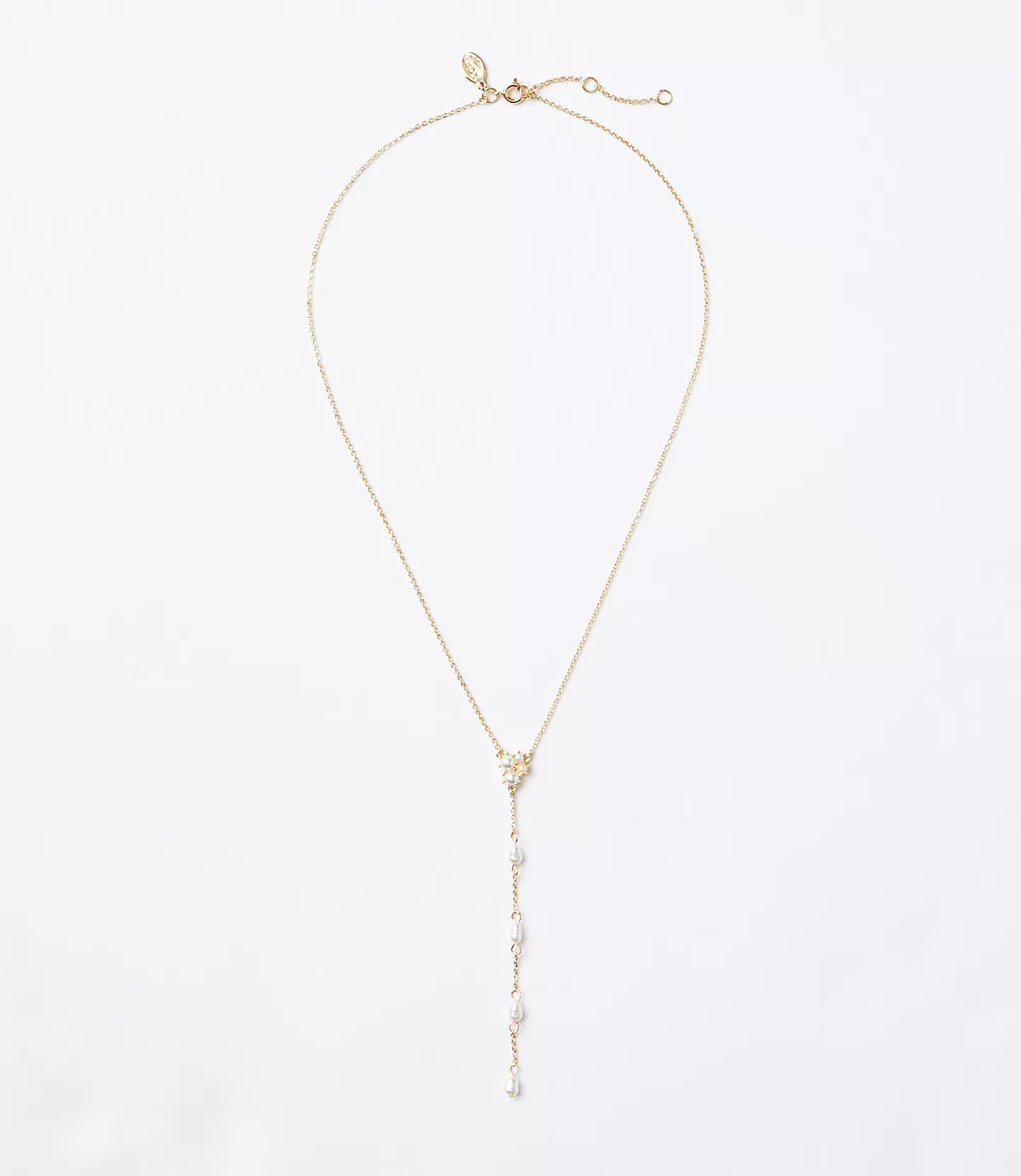 Pearlized Y Necklace | LOFT