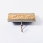 Light Wood and Gold Antique Stocking Holder - Threshold™ designed with Studio McGee | Target