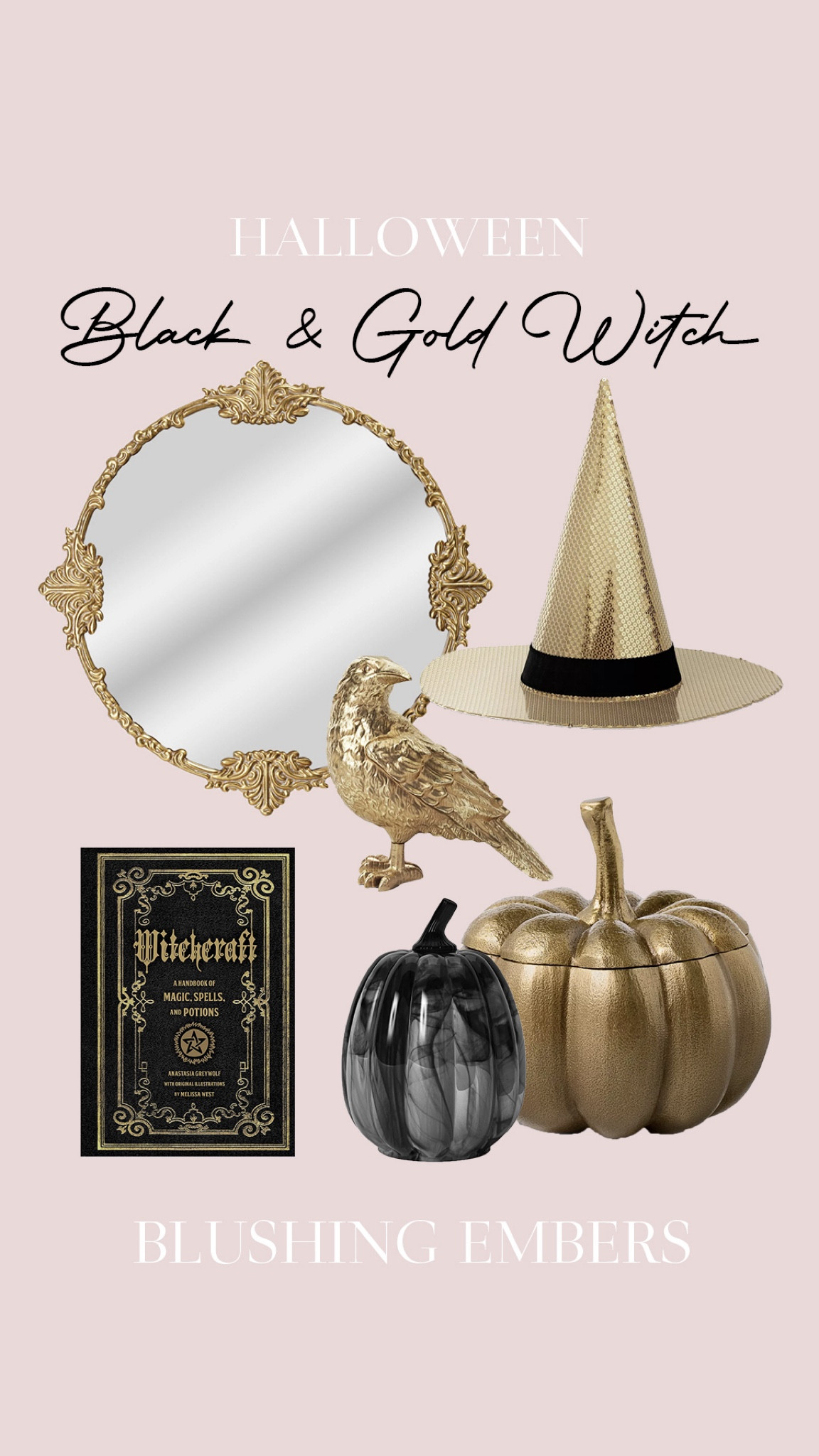 Black and gold witchy vibes!🖤

This witch craft book is SO fun to look through! One of my very favorite pieces of Halloween decor for sure  

#LTKParties #LTKHome #LTKSeasonal